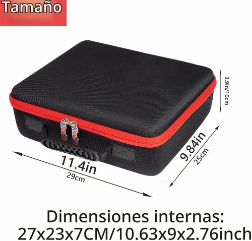 Vista 2 de khanka Estuche de almacenamiento rígido de repuesto para sierra caladora Milwaukee M18 Fuel D-Handle 2737-20, solo funda