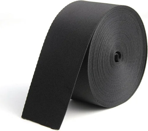Vista 6 de Correa de Cinta de Nylon Negro de 1 Pulgada de Ancho de 10 Yardas, Correas de Polipropileno para Bolsas, Hamacas, Escalada al Aire Libre