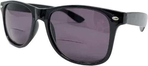 Vista 2 de The Hollywood - Gafas de lectura bifocales cuadradas retro, unisex, lectores de sol de moda, gafas de sol vintage Negro