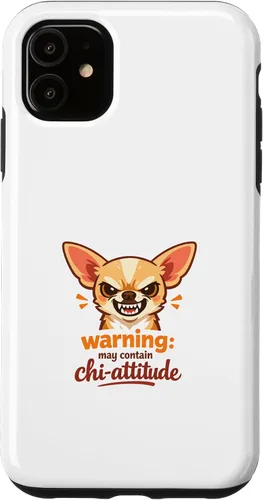Vista 8 de Chihuahua Attitude Warning - Carcasa para iPhone XR