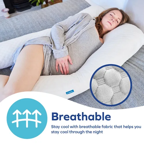 Vista 2 de Dr. Talbot's Almohada de embarazo de mamá - Almohada en forma de U para mujeres embarazadas