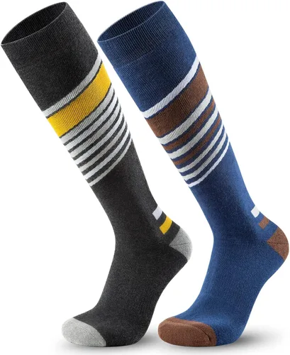 Vista 2 de Ski Socks Womens Mens 2 Pairs OTC Snow Socks for Snowboarding Skiing Skating Winter Performance Socks