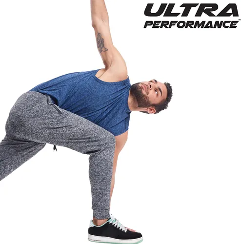 Vista 6 de Ultra Performance 3 Pack Athletic Tech Mens Joggers, Track Sweatpants for Men with Zipper Pockets