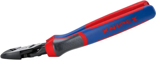 Vista 3 de KNIPEX 74 22 200 Comfort Grip - Alicate de corte diagonal angular de alto apalancamiento, 8 pulgadas, ángulo, agarre cómodo