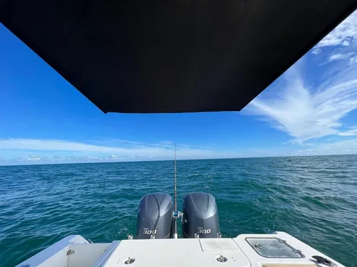 Vista 3 de 6.5 x 5.5 Negro SS100 Soporte Individual de Cañas para Popa de Barco Soporte de Sol para Consola Central