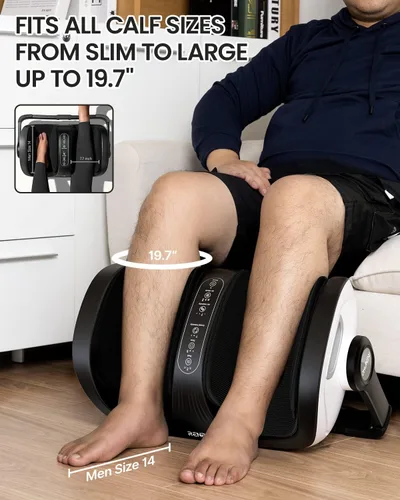 Vista 8 de RENPHO masajeador Shiatsu de pies con calor, masajeador de pies y pantorrillas, regalos de cumpleaños y Navidad para mujeres, hombres y personas