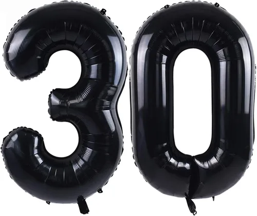 Vista 7 de TONIFUL Globos grandes de helio de letras B negras grandes de 40 pulgadas, globos de aluminio Mylar para decoración de suministros de fiesta