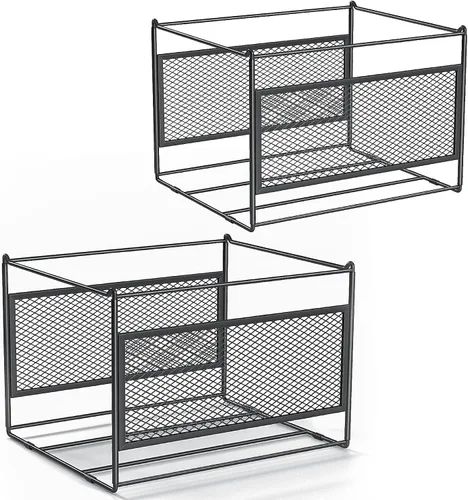 Vista 8 de Marco de carpeta colgante de tamaño carta/legal, soporte para archivos colgantes para organizador de escritorio, rieles de carpetas colgantes