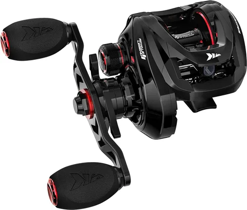 Vista 10 de KastKing Royale Legend II Baitcasting Reels, Available in 5.4:1 and 7.2:1 Negro-izquierda
