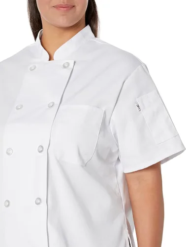 Vista 3 de Uncommon Threads Chaquetas de chef de manga corta Tahoe para mujer
