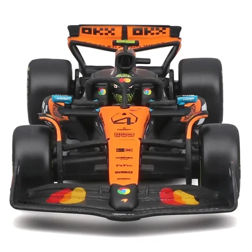 Vista 5 de Bburago Fórmula de carrera McLaren MCL39 con casco (2025) Norris #4