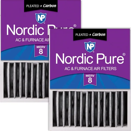 Vista 19 de Nordic Pure 16 x 20 x 5 (tamaño real: 15 7/8 x 19 5/8 x 4 3/8) Honeywell Filtros de aire de repuesto Merv 8 Plus Carbon 1 paquete