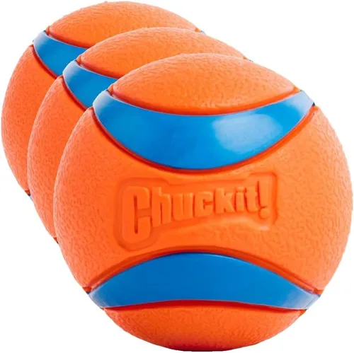 Vista 12 de Chuckit! Ultra Ball Juguete para Perros - Pelotas Saltarinas de Buscar Medianas para Perros de 20-60 libras - Hecho de Goma Duradera - Juguetes
