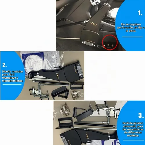 Vista 3 de YANGG Controles manuales para conducir con los pies, equipo de ayuda para discapacitados, mango para conductor, ayuda para pedales
