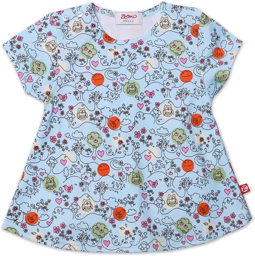 Vista 2 de Zutano Baby Girls Windy Days Organic Swing Tee Rosado (Petal Pink)