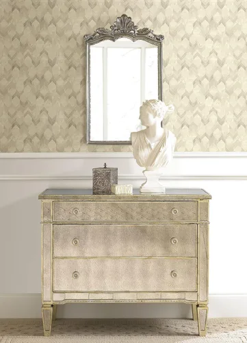 Vista 2 de Rachel Zoe Papel tapiz autoadhesivo Gold Greer