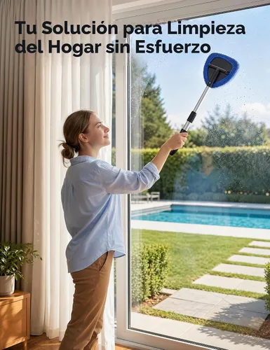 Vista 8 de AstroAI - Limpiador de parabrisas, limpiador de microfibra para ventanas de automóviles con 4 almohadillas de microfibra reutilizables, lavables