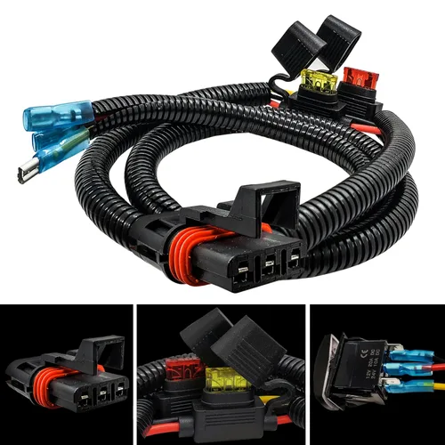 Vista 6 de OZ-USA Kit de cables de enchufe de barra de bus de potencia con interruptor basculante de encendido/apagado compatible con Polaris Pulse Power