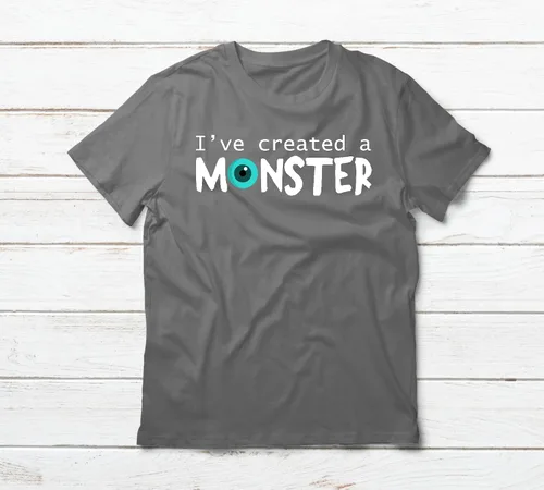Vista 3 de Mik Ive Created a Monster Shirt Dad and Baby Daddy and Me - Body para disfraz de papá e hijo