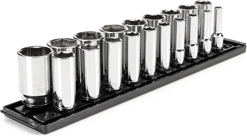 Vista 14 de TEKTON - Juego de dados de 1/2 pulgada con engrane de 6 puntos, 10 piezas (15/16-1-1/2”), SHD92109