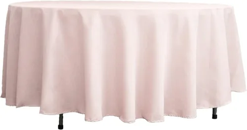 Vista 13 de BalsaCircle – Mantel redondo para bodas, de poliéster, 108 pulgadas, Manzana Verde (Apple Green)