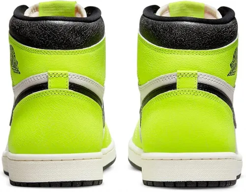 Vista 4 de Jordan 1 Retro High OG Visionaire VoltioNegro-Vela para hombre (555088 702), VoltBlack-sail, 8.5