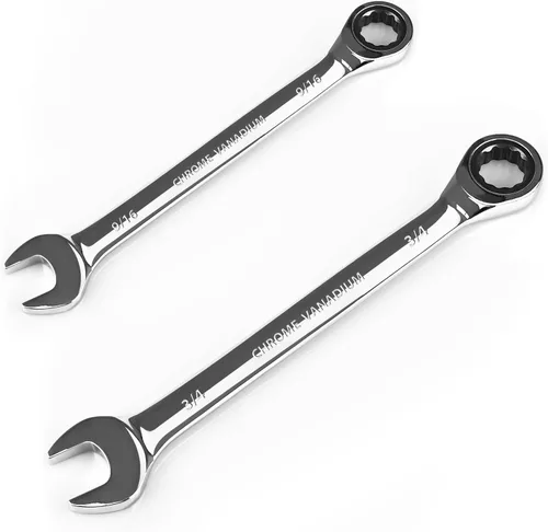 Vista 55 de Egofine Llave combinada de trinquete de 1 pulgada SAE, llave de engranajes de grado industrial con diseño de 12 puntos, trinquete de 72 dientes