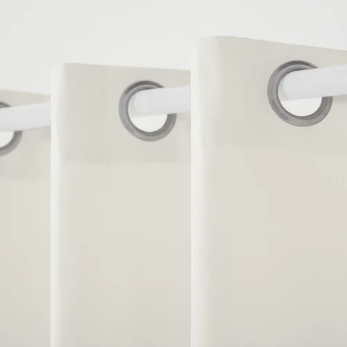 Vista 140 de TOWN & COUNTRY BASICS Cabana Cortinas Sólidas de Peso Pesado para Interiores y Exteriores, Opacidad de Filtrado de Luz con Parte Superior de Ojales