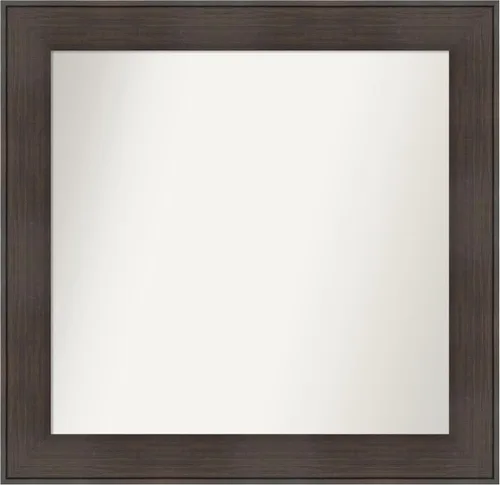 Vista 16 de Amanti Art Espejo personalizado, espejo de baño de veta de madera rústica William, espejo de pared o espejo de tocador de baño sobre el fregadero