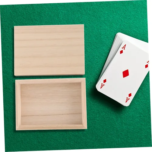 Vista 8 de Totority Naipes Caja de madera Organizador de almacenamiento de tarjetas Estuches de póquer Soporte vacío Contenedor de caramelo Vacío Lake District