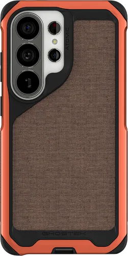 Vista 14 de Ghostek Atomic - Funda delgada para Galaxy Z Flip 4, parte trasera de aramida con parachoques de aluminio rojo, funda protectora de doble capa a