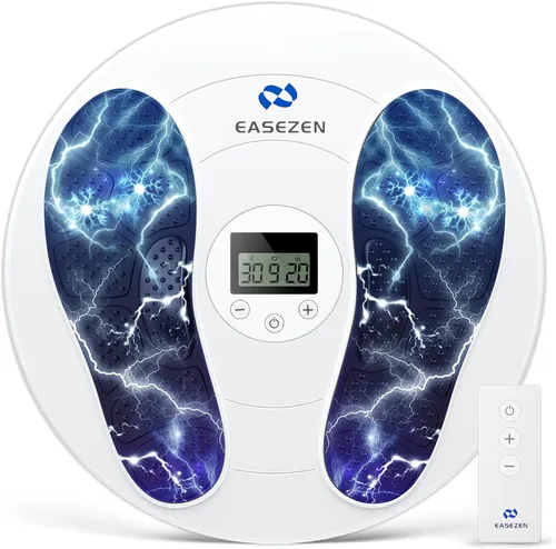 Vista 12 de EaseZen Masajeador de pies para neuropatía, estimulador de pies TENS EMS recargable con 10 modos, 20 intensidades, estimulador de circulación