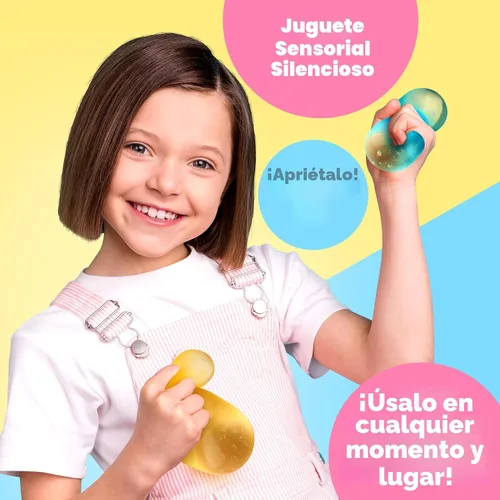 Vista 4 de ZaxiDeel Juguetes de Presión Cubo de Estrés Paquete de 3: Juguetes Sensoriales Llenos de Gel de Alta Densidad, Cubo de 2.1", Juguetes de Presión