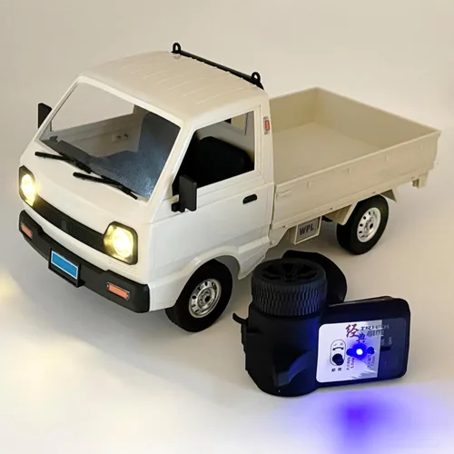 Vista 2 de HLSFWDRIVE Coche RC Kei Truck WPL D12 RC Escala 1/10 Off Road RTR