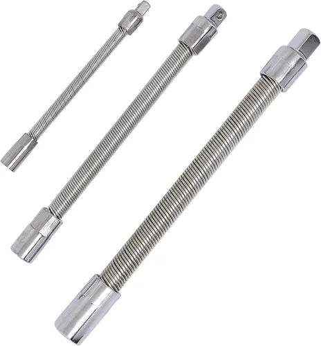 Vista 8 de Juego de barras de extensión de dado flexible de 1/2", extensión de llave inglesa flexible, mango de extensión de dado de 2 piezas