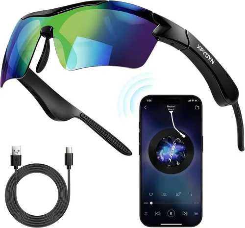 Vista 9 de Gafas de sol Bluetooth, gafas deportivas polarizadas con altavoces