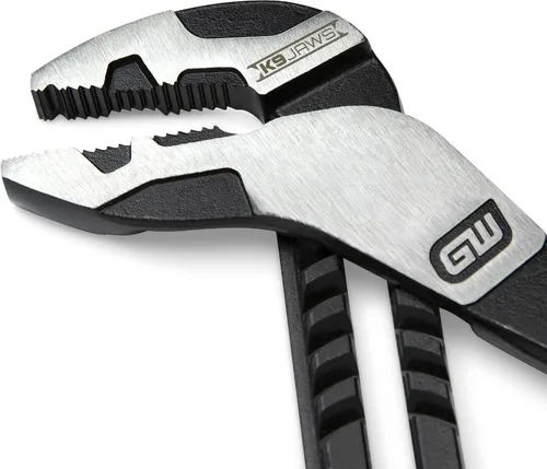 Vista 3 de GEARWRENCH Juego de alicates de mandíbula recta de lengüeta y ranura de material dual PITBULL K9 de 8", 10" y 12" - 82205CAZ