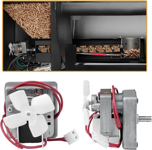Vista 4 de Piezas de Repuesto de Motor de Barrena Mejorado de 2.0 RPM Compatibles con Traeger, Pit Boss, Parrillas Ahumadoras de Pellets de Madera Camp Chef