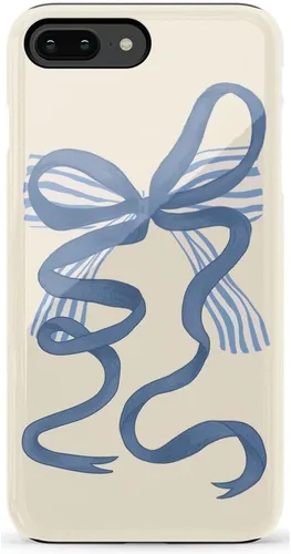 Vista 31 de Casely Funda para iPhone 6/7/8 Plus Todo envuelto Lazos vintage Diseño protector delgado esencial de doble capa