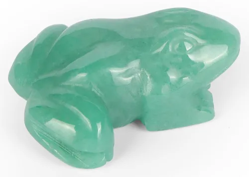 Vista 8 de SMQ Rana de cristal de 2 pulgadas, figura de sangre de dragón natural, decoración de estatua tallada a mano, animal de cristal de piedra curativa