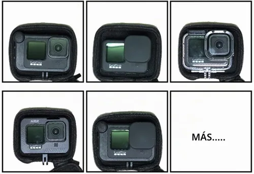 Vista 3 de Estuche rígido de transporte para GoPro Hero 13 12 11 10 Mission 1 Pro