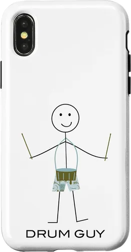Vista 5 de Funny Men's Snare Drum Guy Boy Drummer Case for iPhone 16