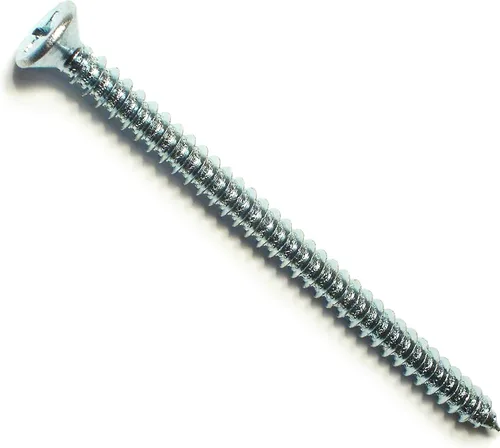 Vista 6 de Hard-to-Find Fastener 014973289638 Phillips Tornillos planos para chapa metálica, 4 x 1, Pieza-100