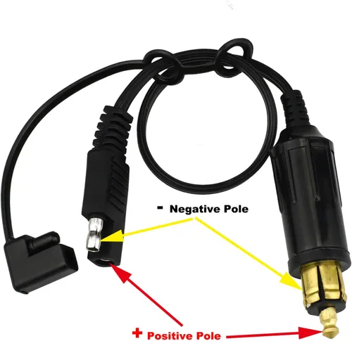 Vista 4 de Conector Adaptador de Enchufe DIN Hella a SAE para Motocicleta BMW