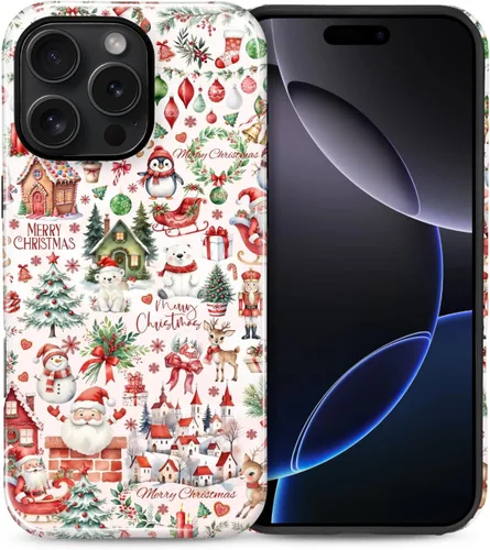 Vista 58 de Funda para iPhone 13 iPhone 14, a prueba de golpes, funda protectora híbrida de 2 capas, doble protección contra caídas, antiarañazos, diseño Rojo