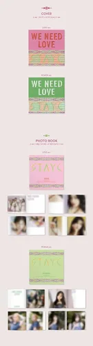 Vista 2 de STAYC WE NEED LOVE 3rd Single Album SET LOVE POWER Ver incl Photo Book Fragrance Card Photo Card Circle Card