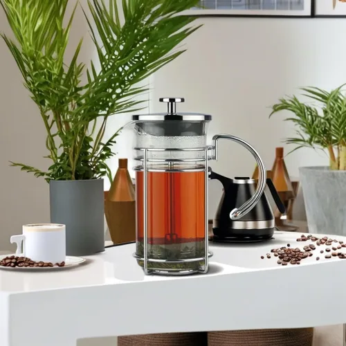 Vista 5 de GROSCHE Cafetera eléctrica con prensado francés, Vidrio transparente