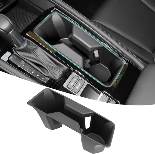 Vista 21 de Organizador de portavasos compatible con accesorios Chevy Equinox 2018-2024, sin ruido, a prueba de agua y polvo, TPE inserto para consola