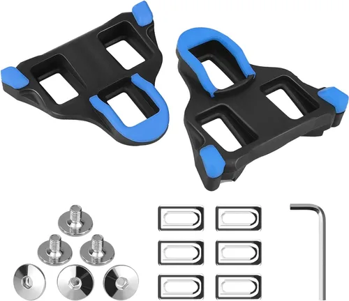 Vista 4 de Thinvik Tacos de bicicleta de carretera para Shimano SPD-SL bloqueo Pedales de ciclismo Cleat para Shimano SH10 SH11 SH12 sistema zapatos