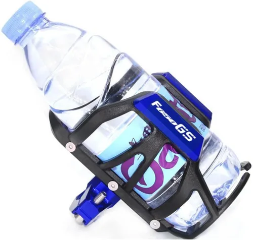 Vista 3 de Para F 650 GS para BMW para F650GS para F650 GS Moto CNC aleación de aluminio bebida botella de agua bebida taza titular (color : azul)